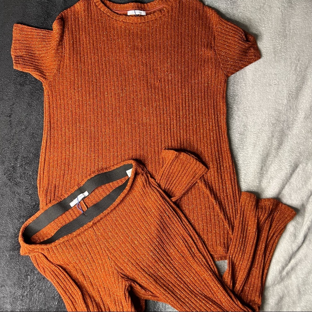 ✨ sparkly sweater Zara set